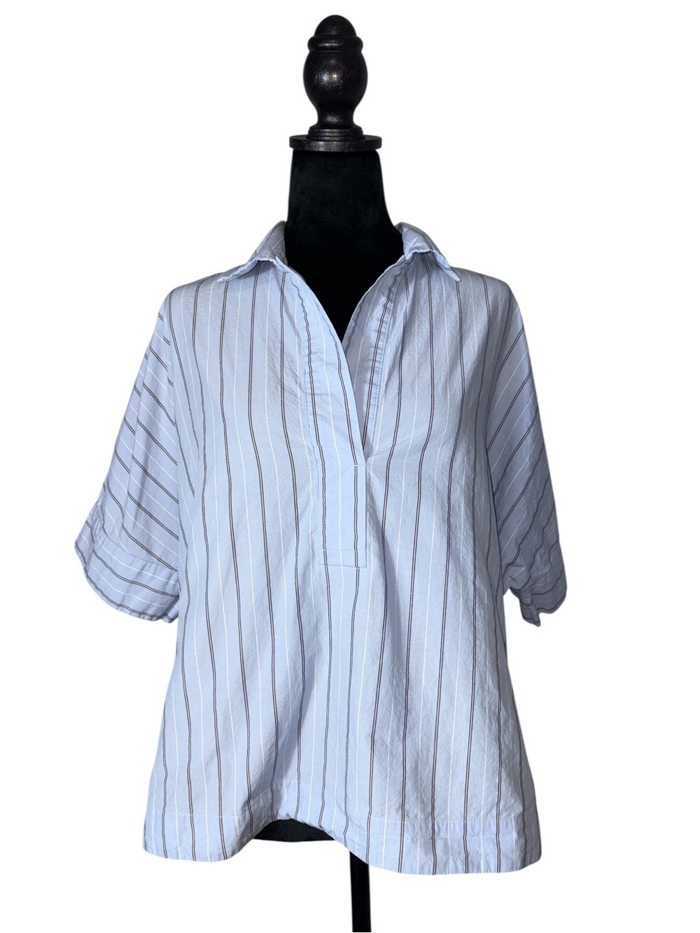 Nordstrom Oversize Poplin Popover Shirt Size Small